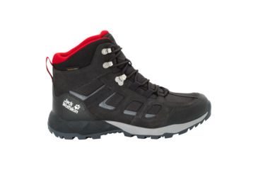 Image of Jack Wolfskin Vojo Hike XT Texapore Mid M - Mens, Phantom/ Red, 11.5, 4035541-6360115