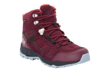 Image of Jack Wolfskin Vojo Hike Xt Texapore Mid W - Womens, Burgundy/ Phantom, 6.5, 4035571-2814065
