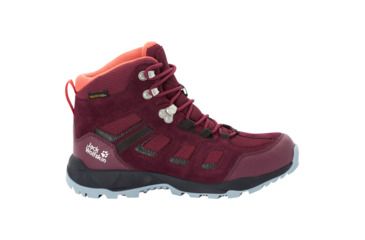 Image of Jack Wolfskin Vojo Hike Xt Texapore Mid W - Womens, Burgundy/ Phantom, 6.5, 4035571-2814065