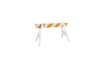 Image of Jackson Safety PLASTIC BARRICADE A-FRAME (NON-REFLECTIVE)- Single Leg, White 14677
