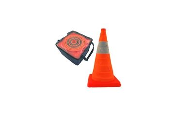 Image of Jackson Safety W Cone ? 28in. With 6in. Upper 4in. Lower Reflexite 6.5 lbs, Orange, 28in. 16538