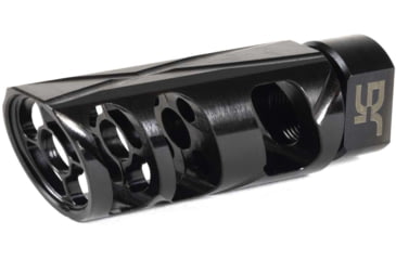 Image of Jacob Grey Firearms Cobra Billet Muzzle Brake, .30 Cal, 5/8x24 Thread, Angled, Black, CMBABLK