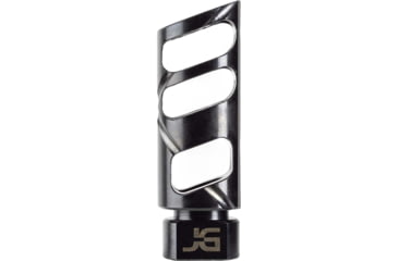 Image of Jacob Grey Firearms Cobra Billet Muzzle Brake, .30 Cal, 5/8x24 Thread, Angled, Black, CMBABLK