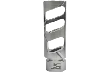 Image of Jacob Grey Firearms Cobra Billet Muzzle Brake, .30 Cal, 5/8x24 Thread, Flat, Stainless, Unfinished, CMBFSTN
