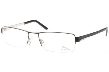 Image of Jaguar 33042 Single Vision Prescription Eyeglasses, Black/Silver Frame, JG3342610SV