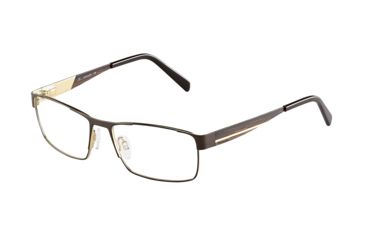 Image of Jaguar 33060 Single Vision Prescription Eyeglasses, Brown/Gold Frame, JG330608222SV