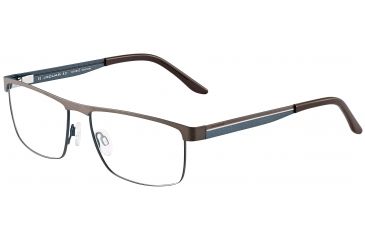 Image of Jaguar 33075 Progressive Prescription Eyeglasses, Brown/Blue Frame, JG33075996PR