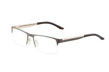 Image of Jaguar 33077 Progressive Prescription Eyeglasses, Brown/Gold Frame, JG33077909PR