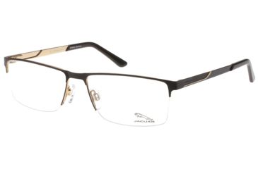 Image of Jaguar 33080 Bifocal Prescription Eyeglasses, Brown/Gold Frame, JG330801042BI