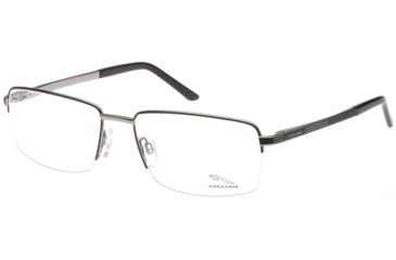 Image of Jaguar 33151 Single Vision Prescription Eyeglasses, Black/Silver Frame, JG33151650SV