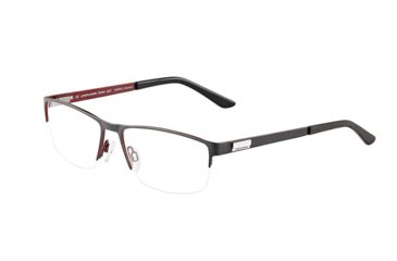 Image of Jaguar 35046 Bifocal Prescription Eyeglasses, Deep Grey/Red Frame, JG350466500BI