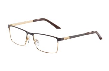 Image of Jaguar 35047 Progressive Prescription Eyeglasses, Dark Brown/Gold Frame, JG350475100PR