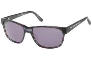 Image of Jaguar 37114 Mens Sunglasses, Mat Black-Crystal/Grey Lenses, 56-16-135 37114-6542