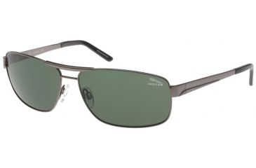 Image of Jaguar 37320 Gunmetal Frame,Green Polarized Lenses Mens Sunglasses 37320-420