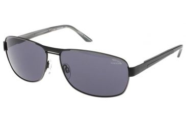 Image of Jaguar 37325 Black Frame,Grey Polarized Lenses Mens Sunglasses 37325-737