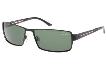 Image of Jaguar 37327 Progressive Black-Red Frame,Green Polarized Lenses Mens Sunglasses 37327-662PROG