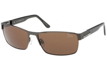 Image of Jaguar 37335 Sunglasses, Male, Brown-Gunmetal/Brown Lenses, 61-16-135 37335-821