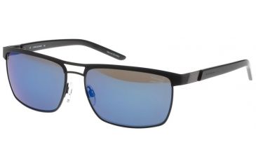 Image of Jaguar 37549 Sunglasses, Male, Black/Blue Mirror Lenses, 59-15-140 37549-610