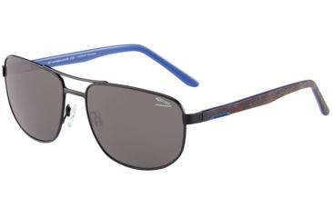 Image of Jaguar 37568 Progressive Prescription Sunglasses, Gunmetal/Matte Tortoise Frame, JG375685100PR