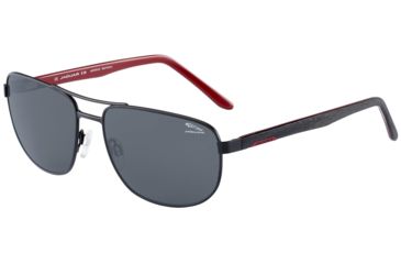 Image of Jaguar 37568 Progressive Prescription Sunglasses, Matte Black/Burgundy Frame, JG375686100PR