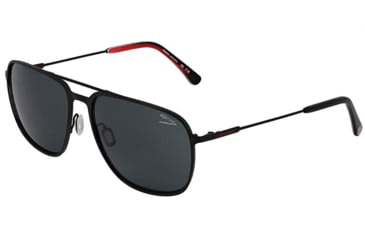 Image of Jaguar 37591 Sunglasses, Black-Gold, Polarized Lenses, 56-16-145, 37591-6100