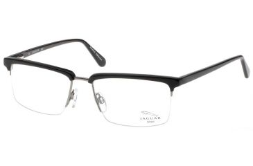 Image of Jaguar 39202 Progressive Black-Silver Mens Eyeglasses 39202-650PROG