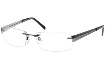 Image of Jaguar 39333 Black-Silver Mens Eyeglasses 39333-610PROG
