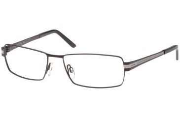 Image of Jaguar 39334 Mat Black-Silver Mens Eyeglasses 39334-610