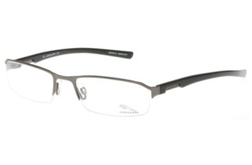 Image of Jaguar Eyeglass Frames 33513, Jaguar 33513 Eyeglasses Styles Gunmetal-Black Frame w/Non-Rx Lenses