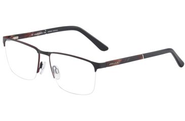 Image of Jaguar 33089 Eyeglasses, Mens, Black-Burgundy Horn, 57-16-140, JG330891112