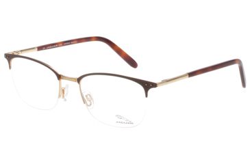 Image of Jaguar 33705 Eyeglasses, Mens, Dark Brown-Gold, 52-19-140, JG337055101