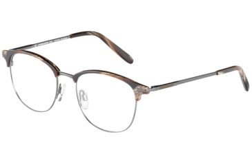 Image of Jaguar 33706 Eyeglasses, Mens, Brown Horn-Gunmetal, 52-18-140, JG337066809