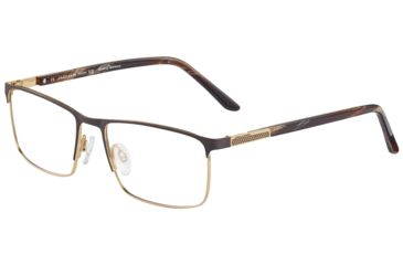 Image of Jaguar 35051 Eyeglasses, Mens, Dark Brown-Gold, 56-17-140, JG350511087