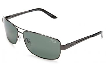 Image of Jaguar Polarized Lenses Sunglasses 39703, Jaguar 39703 Sunglasses Styles Gunmetal Frame / Green Lenses