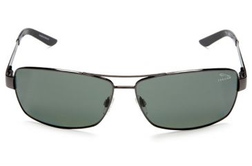Image of Jaguar Polarized Lenses Sunglasses 39703, Jaguar 39703 Sunglasses Styles Gunmetal Frame / Green Lenses