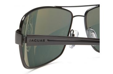 Image of Jaguar Polarized Lenses Sunglasses 39703, Jaguar 39703 Sunglasses Styles Gunmetal Frame / Green Lenses