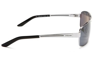 Image of Jaguar Polarized Lenses Sunglasses 39703, Jaguar 39703 Sunglasses Styles Silver-Black Frame / Grey Lenses