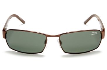 Image of Jaguar Polarized Lenses Sunglasses 39704, Jaguar 39704 Sunglasses Styles Brown Frame / Green Polarized Lenses