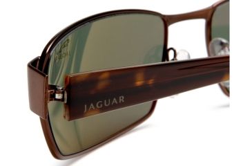 Image of Jaguar Polarized Lenses Sunglasses 39704, Jaguar 39704 Sunglasses Styles Brown Frame / Green Polarized Lenses