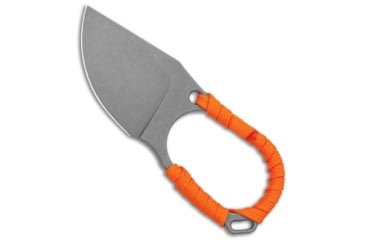 Image of Jake Hoback Knives Jake Hoback Jeremiah Johnson Fixed Blade Knife Orange Cord Wrap 2" Stonewash, Orange, Stainless Steel, adult, BHQ-135190