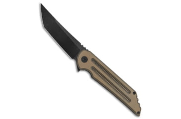 Image of Jake Hoback Knives Jake Hoback Knives Kwaiback MK6 Frame Lock Knife Coyote Brown G-10 3.75" Black, Brown, Bohler M390, adult, BHQ-143341