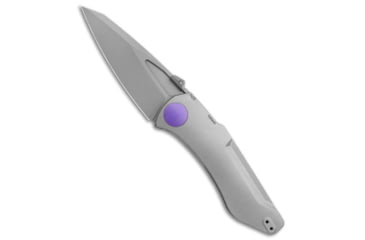 Image of Jake Hoback Knives Jake Hoback Knives Summit Frame Lock Knife Titanium/Purple 4.25" SW, Gray/Purple, Bohler M390, adult, BHQ-141310