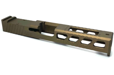 Image of JCS Weapon Designs G17 Bonesaw Slide, RMR Cut, Glock 17, Burnt Bronze, G17-BSS-RMR-BBZ