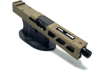 Image of JCS Weapon Designs G19 Bonesaw Slide, RMR Cut, Glock 19, Burnt Bronze, G19-BSS-RMR-BBZ
