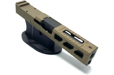 Image of JCS Weapon Designs G19 Bonesaw Slide, RMR Cut, Glock 19, Burnt Bronze, G19-BSS-RMR-BBZ