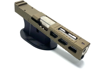 Image of JCS Weapon Designs G19 Bonesaw Slide, RMR Cut, Glock 19, Burnt Bronze, G19-BSS-RMR-BBZ