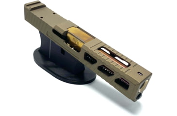 Image of JCS Weapon Designs G19 Bonesaw Slide, RMR Cut, Glock 19, Burnt Bronze, G19-BSS-RMR-BBZ
