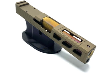 Image of JCS Weapon Designs G19 Bonesaw Slide, RMR Cut, Glock 19, Burnt Bronze, G19-BSS-RMR-BBZ