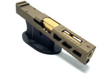 Image of JCS Weapon Designs G19 Bonesaw Slide, RMR Cut, Glock 19, Burnt Bronze, G19-BSS-RMR-BBZ