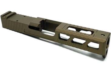 Image of JCS Weapon Designs G19 Bonesaw Slide, RMR Cut, Glock 19, Burnt Bronze, G19-BSS-RMR-BBZ